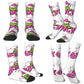Pink Christmas-S-Green-S-Grinching Stockings Monster Trendy Socks Winter Anti Skid Socks Women Men Running High Quality Socks