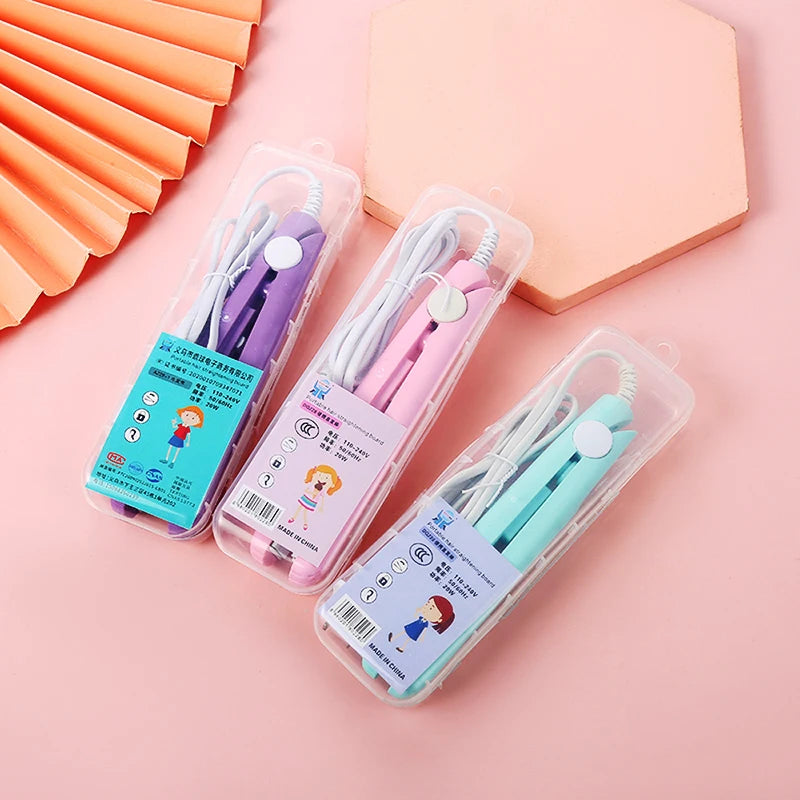 3 in 1 Hair Iron High Quality flat iron Straightening hot comb mini professional hair straightener & Curling Iron Styling Tools