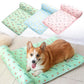 Summer Pet Cooling Mat Ice Silk Mat With Pillow Cushion Cat Dog Breathable Pad Sofa For Small Medium Dogs Cool Sleep Mats