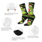 Unisex Men Socks Christmas-S-Green-S-Grinching Just Waiting for Christmas Stockings Winter Kawaii Socks Climbing Non Skid Socks