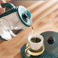 Electric Kettle 1L Black Tea Kettle with Steam Spray Function Health Tea Pot with Stainless Steel and 304 220V