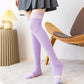 Winter Stockings Leg Warmers Coral Fleece Knee Scoks Thick Warm Socks Furry Leg Warmers Women‘s Thigh High Sock