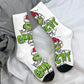 Unisex Men Socks Christmas-S-Green-S-Grinching Just Waiting for Christmas Stockings Winter Kawaii Socks Climbing Non Skid Socks