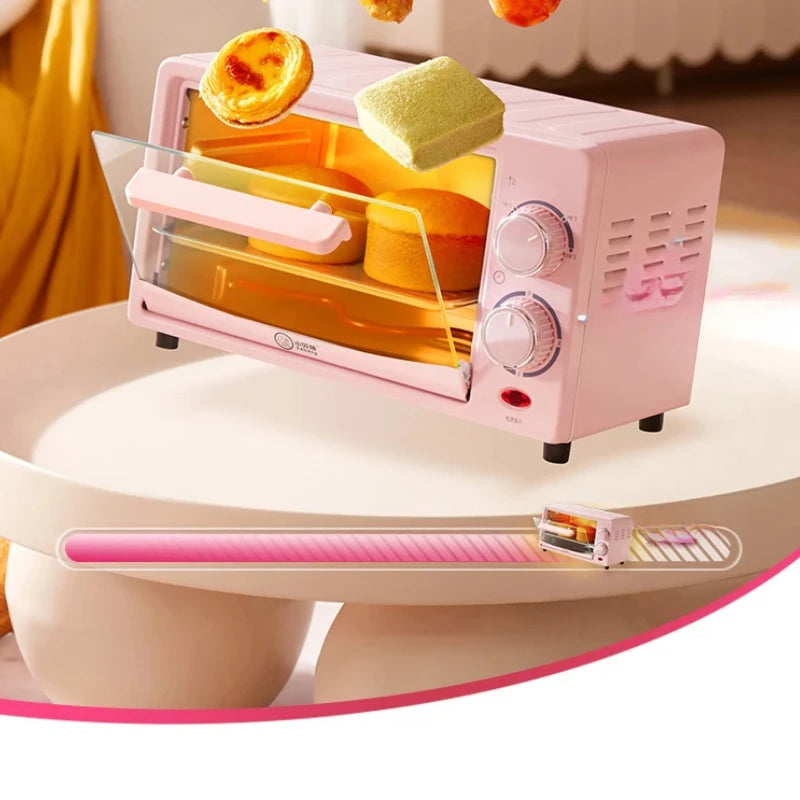 Mini Electric Oven (12L), Compact Baking Oven for Home Use, SpaceSaving Toaster, Quick Heat Oven, Countertop Baking Appliance,