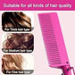 Electric Pink Hot Comb Professional Fast Heating Styling Comb Hair Straightener Portable Anti-Scald Straightening Press Comb