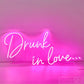 Neon LED Sign Drunk In Love Neon Decor Lamp for Bar Party Neon Lighting Signs Wedding Room Birthday Decoration Wall Night Lights