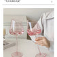 Pink Flamingo Slanted Lipstick Wine Glass Sweet Wine Glass High Value Luxury Home Goblet Wine Champagne Glass Cup Wedding Gift