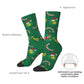 Novelty Christmas-S-Green-S-Grinching Socks Men's Women's Fashion Socks Spring Summer Autumn Winter Middle Tube Socks Gift