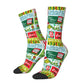 Novelty Christmas-S-Green-S-Grinching Socks Men's Women's Fashion Socks Spring Summer Autumn Winter Middle Tube Socks Gift