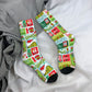 Novelty Christmas-S-Green-S-Grinching Socks Men's Women's Fashion Socks Spring Summer Autumn Winter Middle Tube Socks Gift