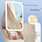 Carry Foldable Storage Box Dormitory Students Cosmetic Mirror