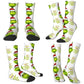 Pink Christmas-S-Green-S-Grinching Stockings Monster Trendy Socks Winter Anti Skid Socks Women Men Running High Quality Socks