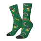 Novelty Christmas-S-Green-S-Grinching Socks Men's Women's Fashion Socks Spring Summer Autumn Winter Middle Tube Socks Gift