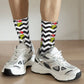 Novelty Christmas-S-Green-S-Grinching Socks Men's Women's Fashion Socks Spring Summer Autumn Winter Middle Tube Socks Gift