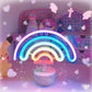 Rainbow LED Unicorn Neon Sign Night Light Home Kids Bedroom Indoor Lighting Decor Lamp Lovely LED Night Light