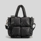 Fashion Fluorescent Green Padded Women Shoulder Bags Designer Quilted Handbags Luxury Laser Nylon Large Capacity Tote Bag Winter