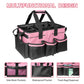Pink Tool Bag with Pockets Cleaning Toolbag Storage Waterproof Wear-Resistant Large Capacity Oxford Cloth Tools Organizer