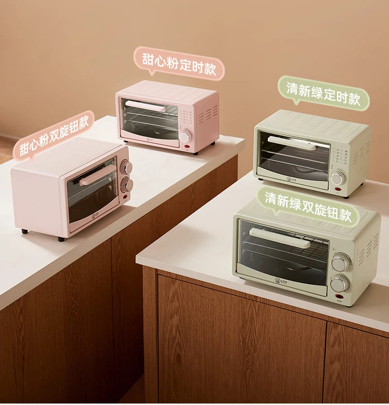 Mini Electric Oven (12L), Compact Baking Oven for Home Use, SpaceSaving Toaster, Quick Heat Oven, Countertop Baking Appliance,