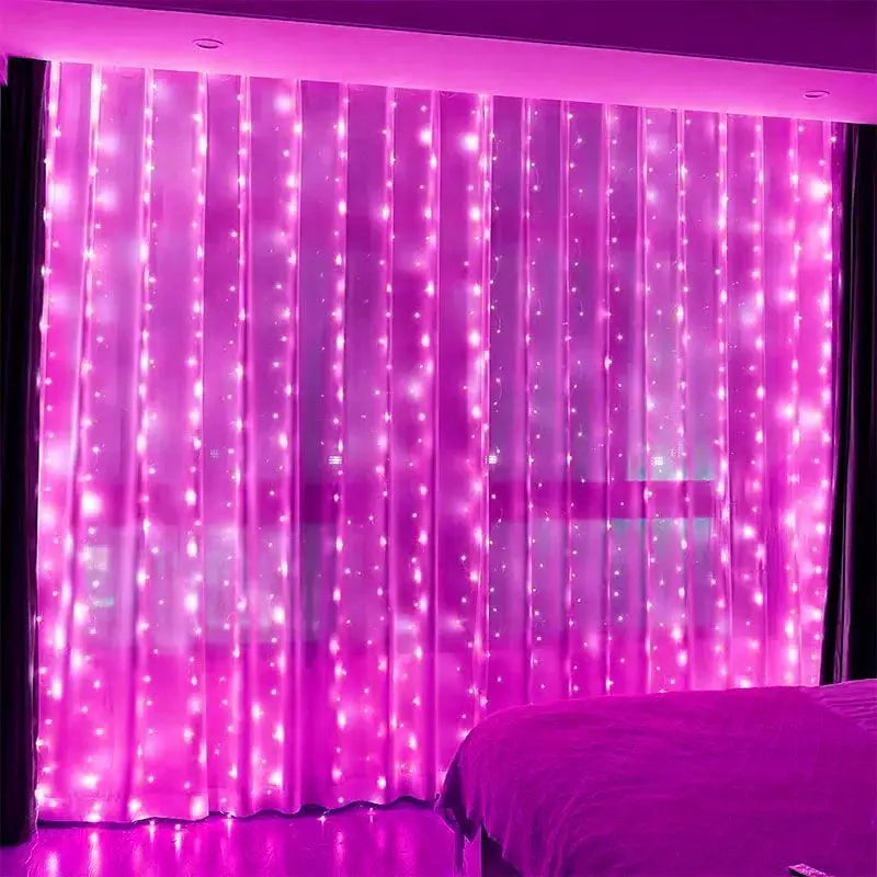 LED Garland Curtain String Lights USB Remote Control Fairy Festoon Light Christmas Decoration for Room Party Wedding New Year