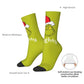 Novelty Christmas-S-Green-S-Grinching Socks Men's Women's Fashion Socks Spring Summer Autumn Winter Middle Tube Socks Gift