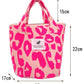Pink Leopard Print Women Handbag Large Capacity Single Tote