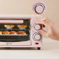 Mini Electric Oven (12L), Compact Baking Oven for Home Use, SpaceSaving Toaster, Quick Heat Oven, Countertop Baking Appliance,