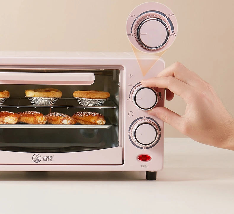 Mini Electric Oven (12L), Compact Baking Oven for Home Use, SpaceSaving Toaster, Quick Heat Oven, Countertop Baking Appliance,