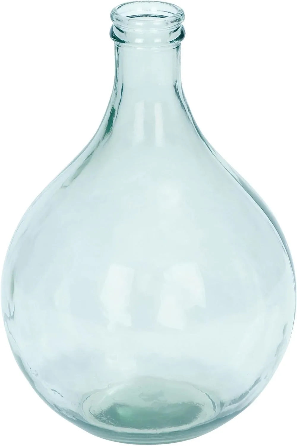 Deco 79 Recycled Glass Handmade Decorative Vase Spanish Bottle Centerpiece Vase, Flower Vase for Home 11" x 11" x 17"