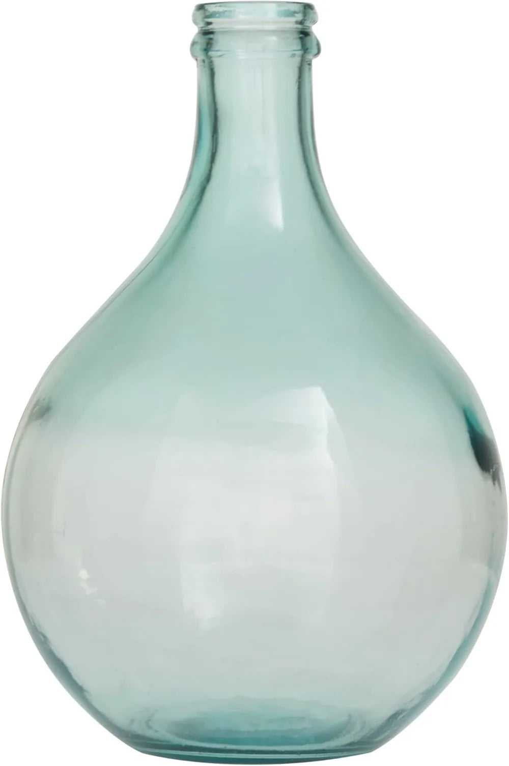 Deco 79 Recycled Glass Handmade Decorative Vase Spanish Bottle Centerpiece Vase, Flower Vase for Home 11" x 11" x 17"