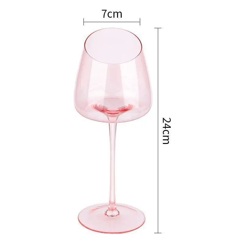 Pink Flamingo Lead-free Crystal Red Wine Glass Cup Goblet Pink Burgundy Glass Cup High-value Household Champagne Glass Cup