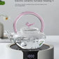 Tea Pot  Pink Butterfly High Borosilicate Transparent Glass Beam Pot Clay Stove Tea Kettle Tea Cup