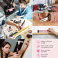 Pink Household Tool Kit with Drill, 157PCS Tool Set with 20V Cordless Lithium-ion Drill Driver, Home Tool Kit for All Purpose