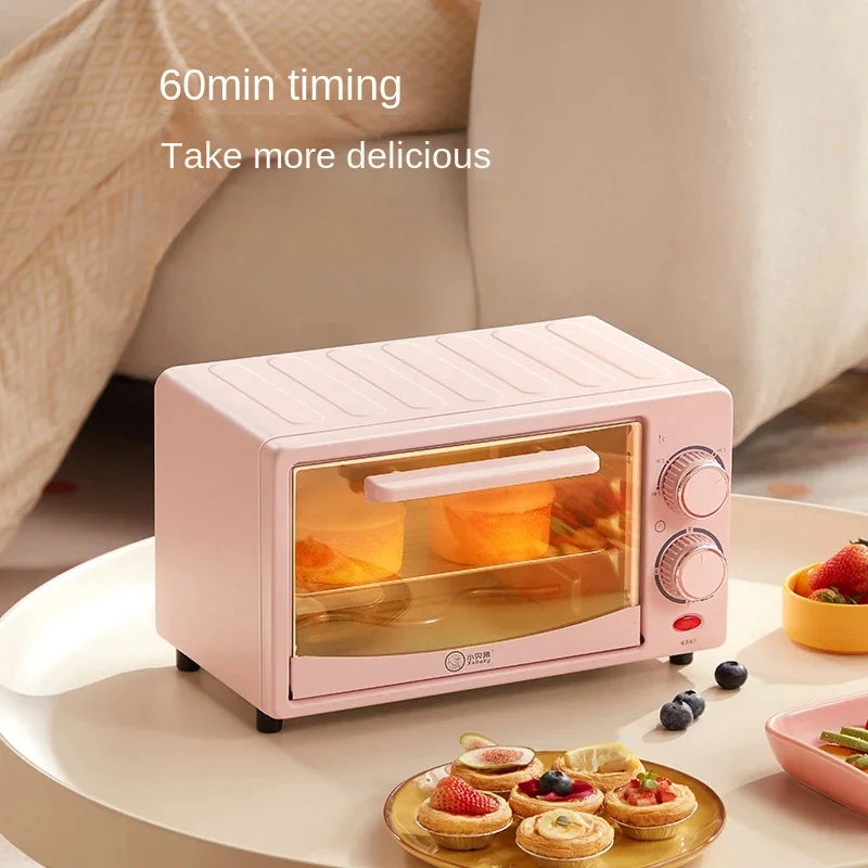 Mini Electric Oven (12L), Compact Baking Oven for Home Use, SpaceSaving Toaster, Quick Heat Oven, Countertop Baking Appliance,