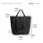 MABULA Green Cotton Padded Women's Handbag Fit 13" Laptop Big Capacity Quilted Work Bag Japanese Simple Shoulder Puffer Purse