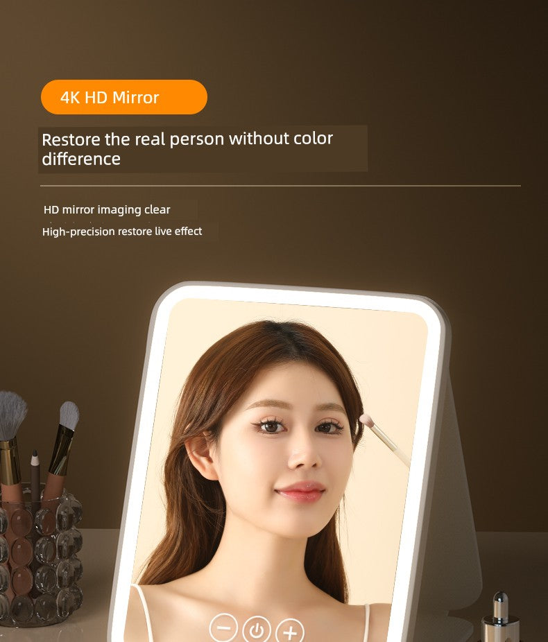 LED Standing Student Household Smart Makeup Mirror with Light