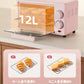 Mini Electric Oven (12L), Compact Baking Oven for Home Use, SpaceSaving Toaster, Quick Heat Oven, Countertop Baking Appliance,