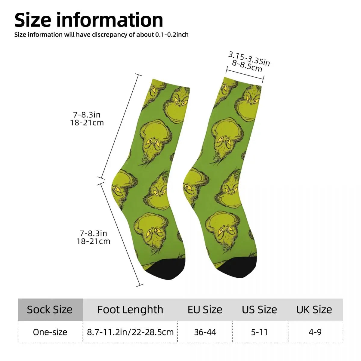 Christmas Men's Grinch Socks