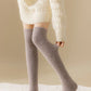 Thick Over The Knee Long Socks Breathable Warm Sweat-Absorbent Soft Fleece Knee-High Stockings