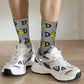 Novelty Christmas-S-Green-S-Grinching Socks Men's Women's Fashion Socks Spring Summer Autumn Winter Middle Tube Socks Gift