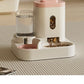 Pet Automatic Feeder Convenient Water Dispenser Cat and Dog Food Elevated Bowl with Fountain Large Capacity Drinker Accessories