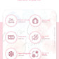 Pink Mini Portable 6L Personal Electric Cosmetics Beauty Fridge Freezer Skincare With Mirror LED Light