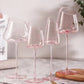 Pink Flamingo Slanted Lipstick Wine Glass Sweet Wine Glass High Value Luxury Home Goblet Wine Champagne Glass Cup Wedding Gift