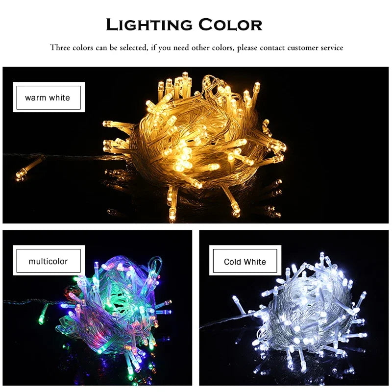 Christmas Light Garland 8 Modes