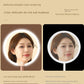 Dual-Axis Stand Office Rotating Makeup Mirror with Light