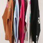 Spell Color Flower Round Collar Pullover Knitted Sweater