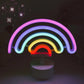 Rainbow LED Unicorn Neon Sign Night Light Home Kids Bedroom Indoor Lighting Decor Lamp Lovely LED Night Light
