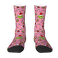 Pink Christmas-S-Green-S-Grinching Stockings Monster Trendy Socks Winter Anti Skid Socks Women Men Running High Quality Socks