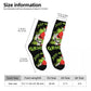 Unisex Men Socks Christmas-S-Green-S-Grinching Just Waiting for Christmas Stockings Winter Kawaii Socks Climbing Non Skid Socks