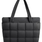 BAGSMART Expandable Tote Bag for Women Puffer Shoulder Tote Bag With Zipper 28L Travel Bags Casual Handbags Nurse Bag