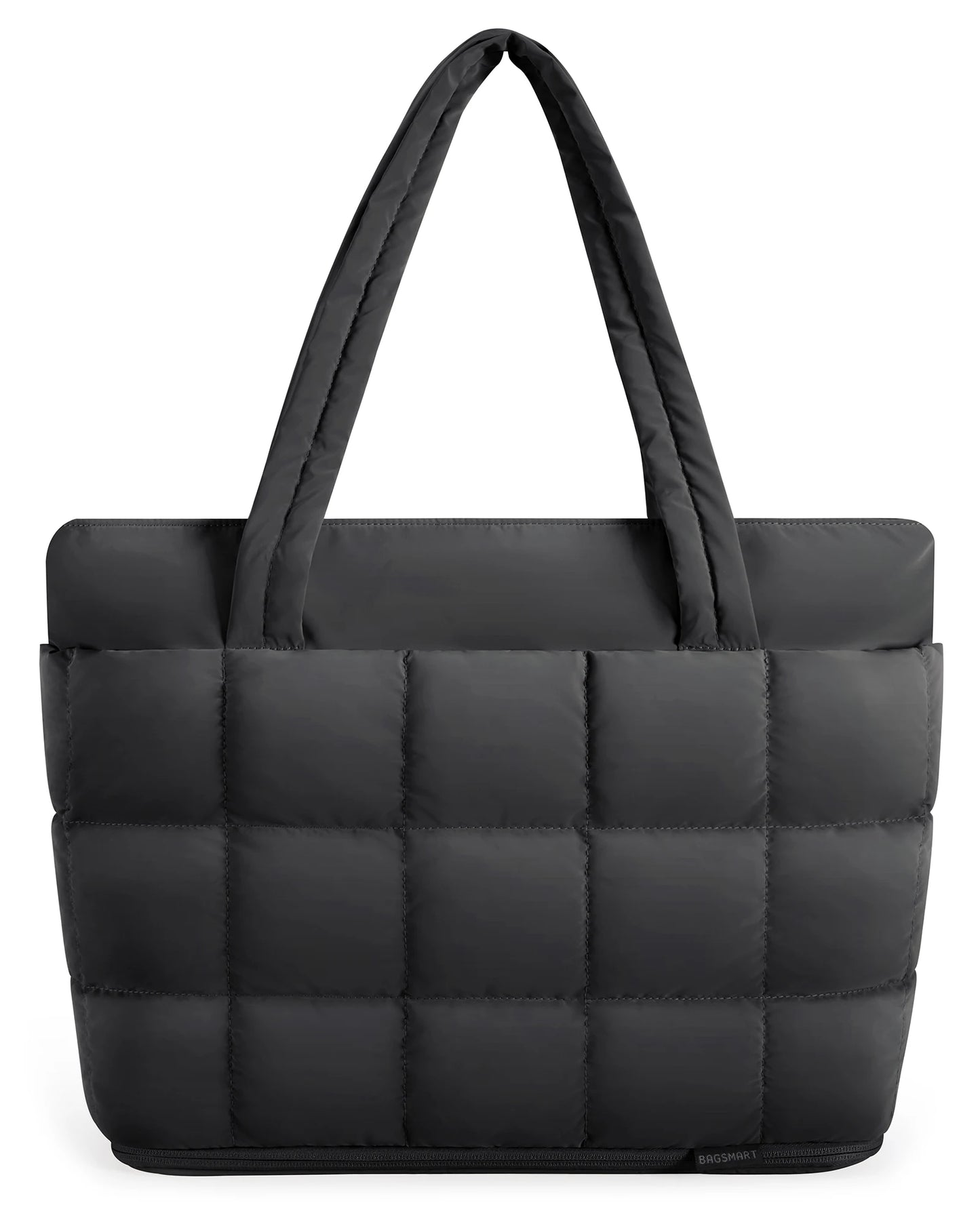 BAGSMART Expandable Tote Bag for Women Puffer Shoulder Tote Bag With Zipper 28L Travel Bags Casual Handbags Nurse Bag